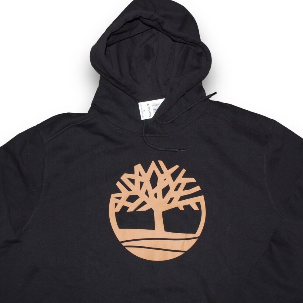 MEN Timberland Core Tree Logo Pullover Hoodie Black (TB0A2BJH P56) - Picture 7 of 9